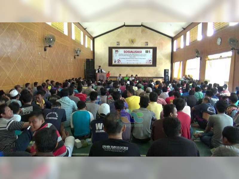 KPU Bojonegoro Minta 411 Warga Binaan Lapas Kelas II A Bojonegoro Tidak Golput