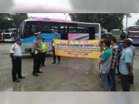 Sat Lantas Polres Bojonegoro Sosialisasi pada Pengemudi Bus dan Angkutan Umum