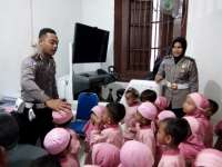 Puluhan Anak TK Serbu Kantor Sat Lantas Polres Blora