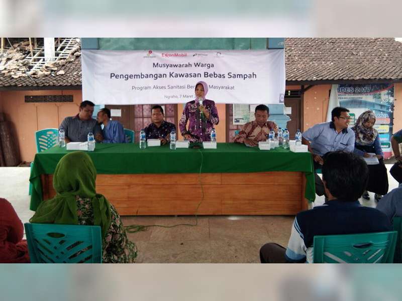 Desa Ngraho Kecamatan Gayam, Deklarasikan Sebagai Kawasan Bebas Sampah