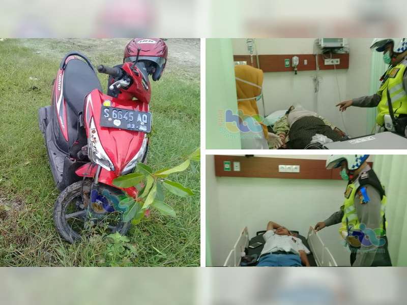 Seorang Nenek Pejalan Kaki di Ngraho Luka Berat Ditabrak Motor