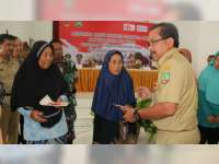 Bupati Blora Launching Kartu Keluarga Sejahtera di Kecamatan Banjarejo