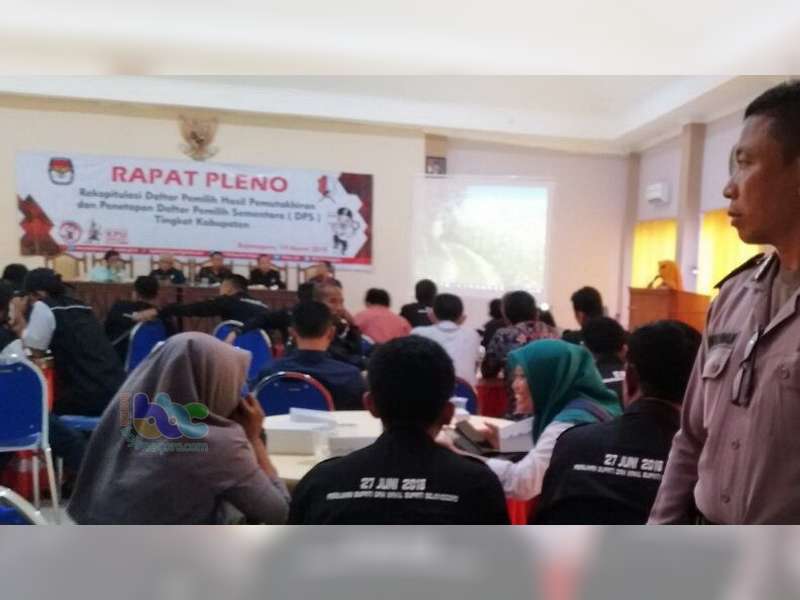 Jumlah DPS Pemilukada Serentak 2018 Kabupaten Bojonegoro Sebanyak 1.033.672