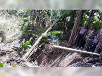 Jalan Lingkungan dan Rumah Warga di Padangan Teracam Longsor