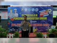 Sat Lantas Polres Bojonegoro Laksanakan Sosialisasi pada  Pengemudi dan Awak Angkutan Umum