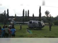 Cuaca Buruk, Helikopter milik TNI AL Mendarat Darurat di Kedungadem