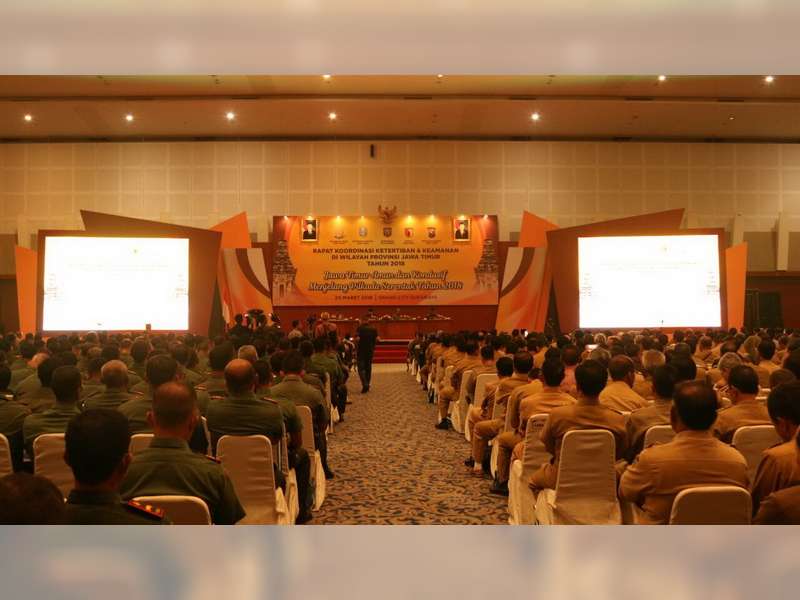 Kapolres Bojonegoro Bersama Seluruh Kapolsek, Hadiri Rakor Ketertiban dan Keamanan