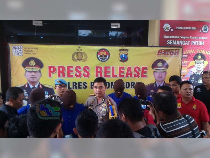 Polres Bojonegoro Rilis Ungkap Kasus Bulan Maret 2018