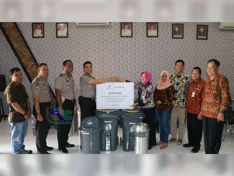 Polres Bojonegoro Berkomitmen Jaga Lingkungan Bersih dan Asri