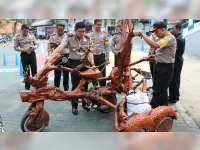 Ada Motor Kayu Terjaring Razia Sat Lantas Polres Bojonegoro