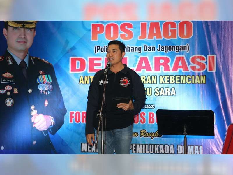 Kapolres Ajak Forum Medsos Bojonegoro Deklarasi Anti Hoax