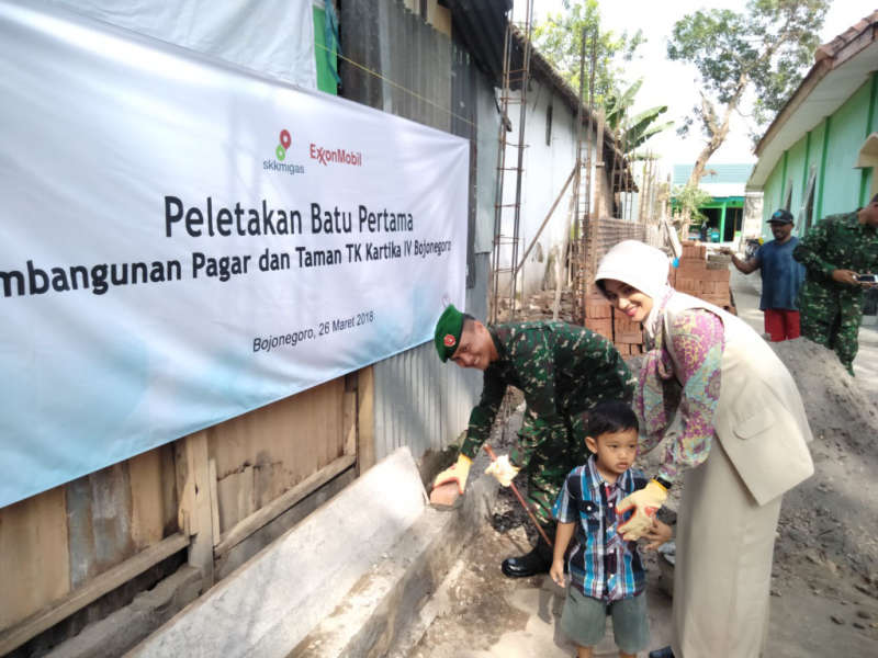 Dandim 0813 Bojonegoro Dukung Pembangunan TK Kartika IV