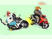 Mendadak Putar Balik, Beat Ditubruk Beat, Dua Orang Luka-Luka