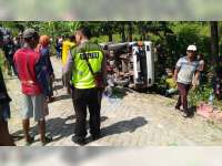 Truk Terguling di Sugihwaras, Seorang Penumpang Luka-Luka