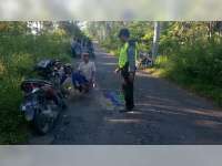 Ninja Kontra Vario di Ngasem, Seorang Pengendara Patah Tulang Kaki