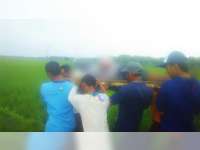 Diduga Penyakit Hipertensi Kambuh, Seorang Warga Sukosewu Meninggal di Sawah