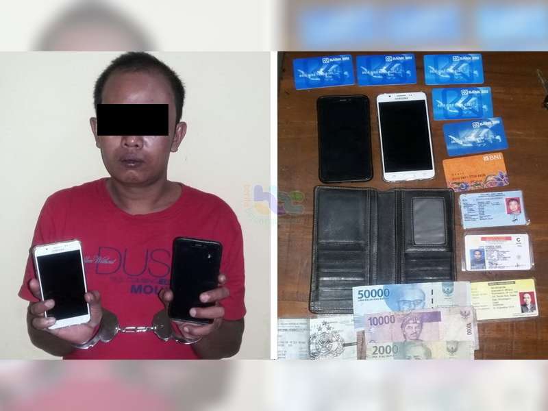 Polisi Amankan Seorang Pelaku Pencurian HP Yang Ditangkap Warga