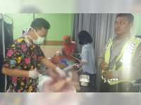 Diduga Pengemudi Mengantuk, Truk Boks Serempet Truk Fuso, Satu Orang Luka Berat