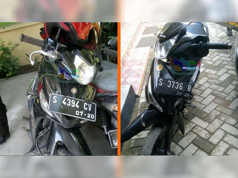 Vega Tabrak Supra di Balen, Kedua Pengendara Luka-Luka