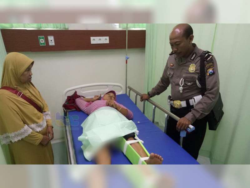 Kecelakaan Motor di Padangan, Seorang Pembonceng Patah Tulang Kaki