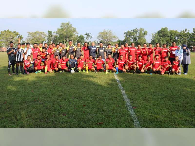 Pererat Soliditas Jelang Pilkada, TNI Polri Bojonegoro Gelar Olahraga Bersama