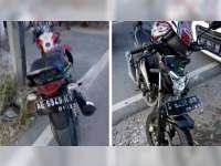 Vixion Tubruk CBR di Kalitidu, Kedua Pengendara Luka Berat