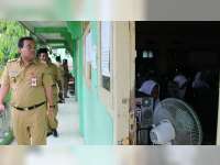 Wakil Bupati Blora Tinjau UNBK Tingkat SLTP