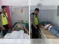 Kecelakaan Motor di Kasiman, 2 Pengendara Dilarikan ke Rumah Sakit