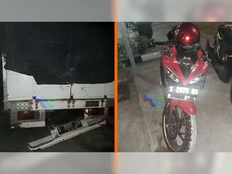 Motor Tubruk Truk di Balen, Pengendara Motor Luka-Luka