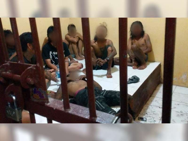 Aniaya Sopir Truk, Belasan Anak Punk Diamankan Polsek Randublatung Polres Blora