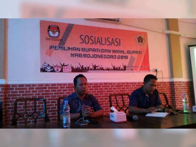 KPU Bojonegoro Sosialisasi Pilkada 2018 pada Awak Media