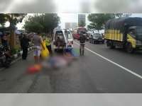 Dua Orang Pemotor Tewas Terlindas Truk Tronton di Tuban