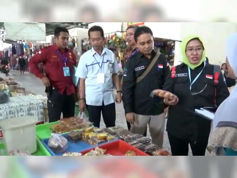 Satgas Pangan Temukan Makanan Berbahaya di Pasar Tradisional Kalitidu