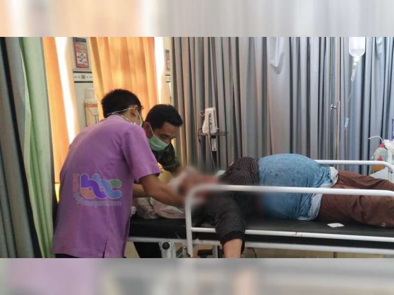Terjatuh, Seorang Pembonceng Motor di Kalitidu Bojonegoro Luka Berat