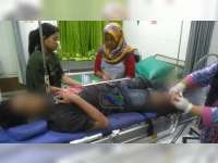 Ngebut di Tikungan, Pengendara Motor di Margomulyo Bojonegoro Ditabrak Bus