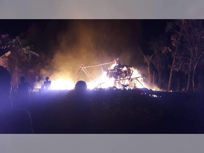 Diduga Akibat Korsleting Listrik,  Rumah Warga Banjarjo Blora Ludes Terbakar