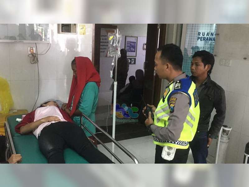 Mendadak Belok, Beat Ditabrak Mio di Kanor Bojonegoro, Pengendara Beat Masuk Rumah Sakit
