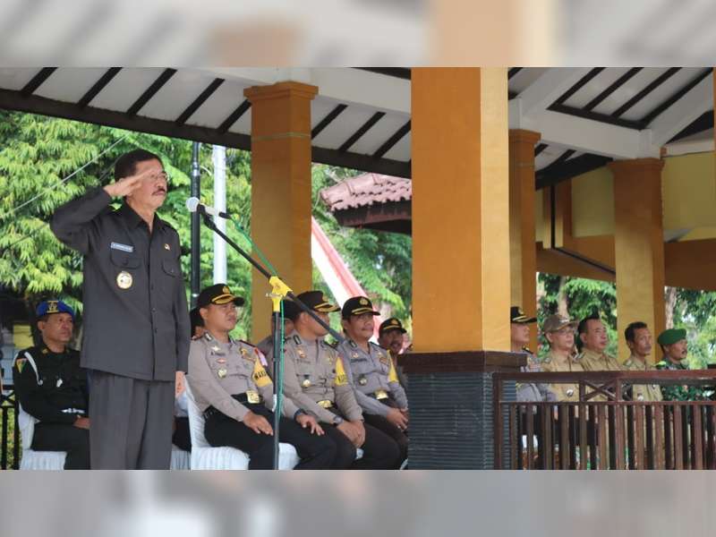 Pj Bupati Bojonegoro Pimpin Apel Pengamanan Pilkada Serentak 2018