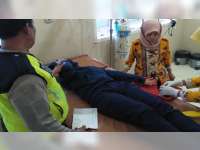 Tabrakan Motor di Dander Bojonegoro, Seorang Pengendara Luka-Luka