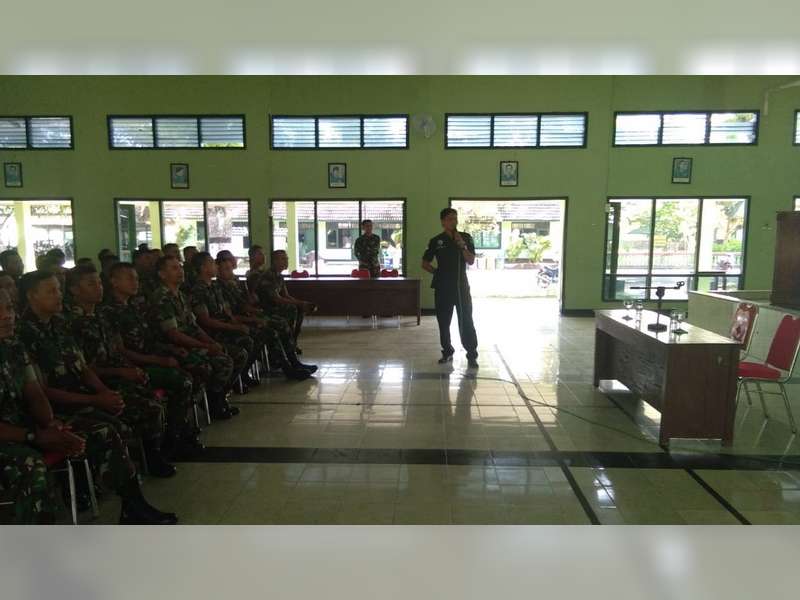 Polres Blora Lakukan Sosialisasi P4GN  di Batalyon 410 Alugoro.