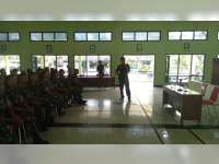 Polres Blora Lakukan Sosialisasi P4GN  di Batalyon 410 Alugoro.