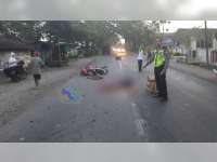 Terlindas Truk, Pengendara Motor di Padangan Bojonegoro Tewas di TKP