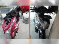 Terjatuh Saat Mendahului Mobil, Dua Motor Vario di Balen Bojonegoro Bertabrakan