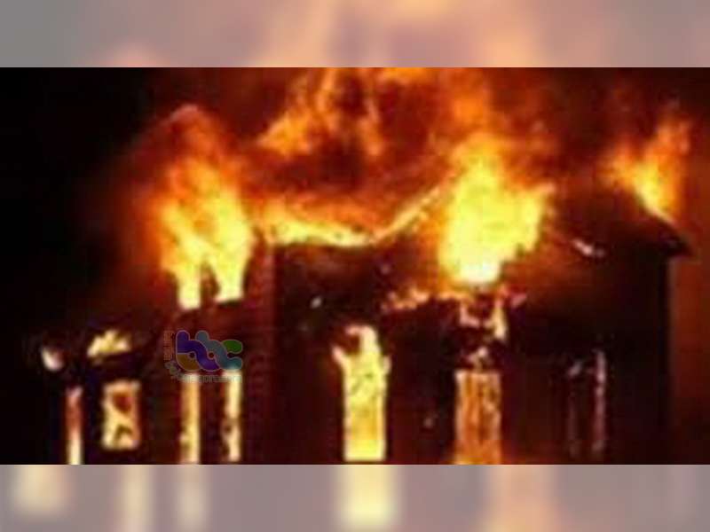 Gudang Milik Warga Padangan Bojonegoro Ludes Terbakar