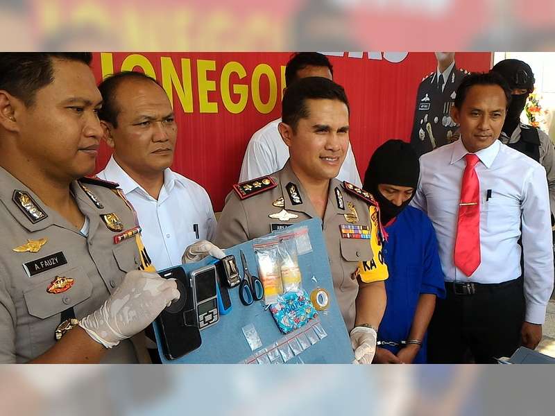Polres Bojonegoro Tangkap Seorang Pengedar  Narkotika Jenis Sabu