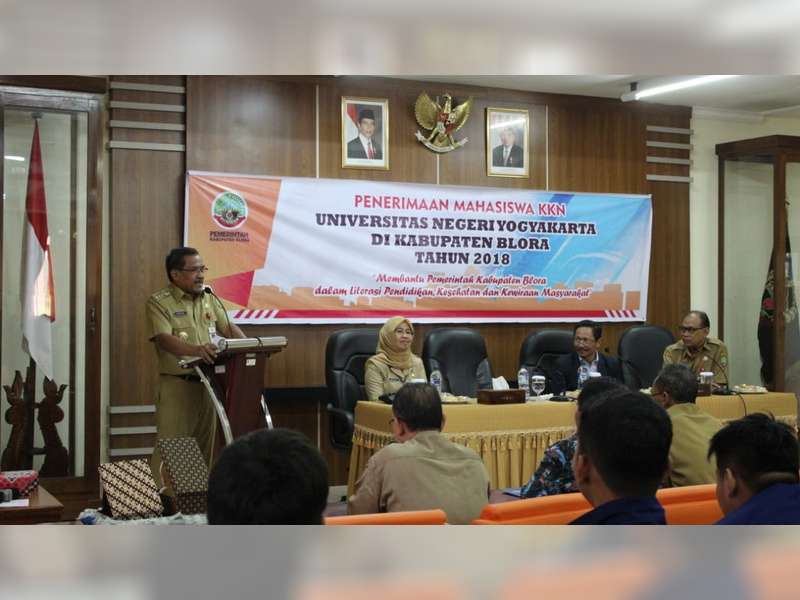 Mahasiswa UNY KKN di Blora, Bupati Harap Mahasiswa Bantu Maksimalkan Potensi Desa