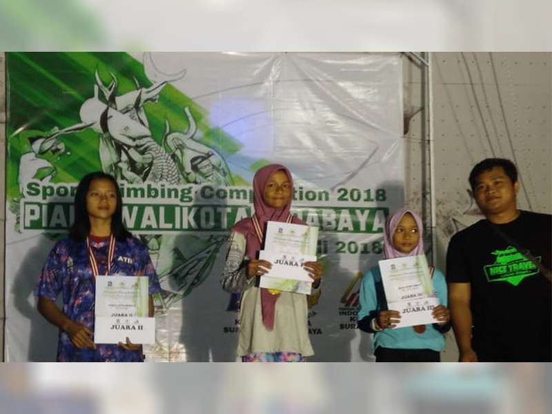 Berlaga di Piala Walikota Cup Surabaya, Atlet Panjat Tebing  Difabel Blora Berjaya
