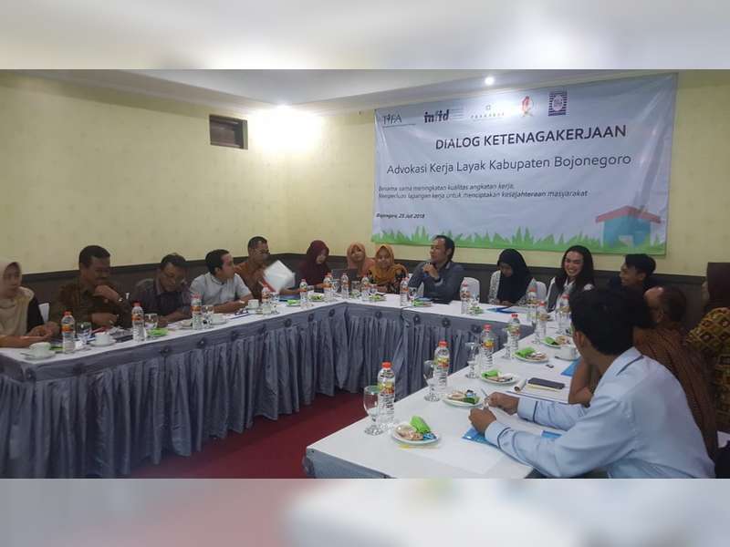 Diskusi Untuk Kerja Layak dan Peningkatan Kualitas Angkatan Kerja Digelar di Bojonegoro