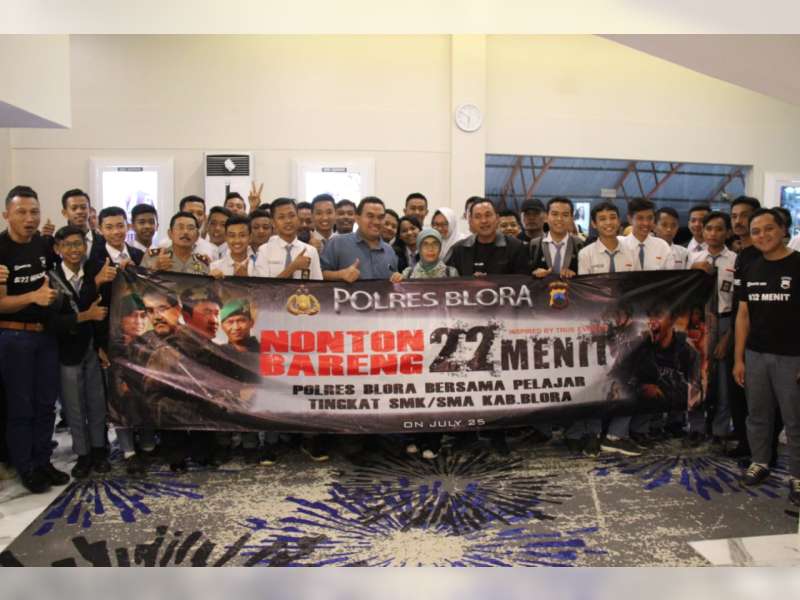 Wabup Blora dan Forkompimda Nobar Film 22 Menit