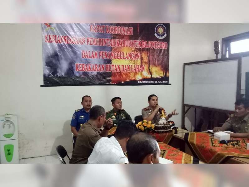 Rakor Kesiapsiagaan Penanggulangan  Kebakaran Hutan dan Lahan Digelar di Bojonegoro